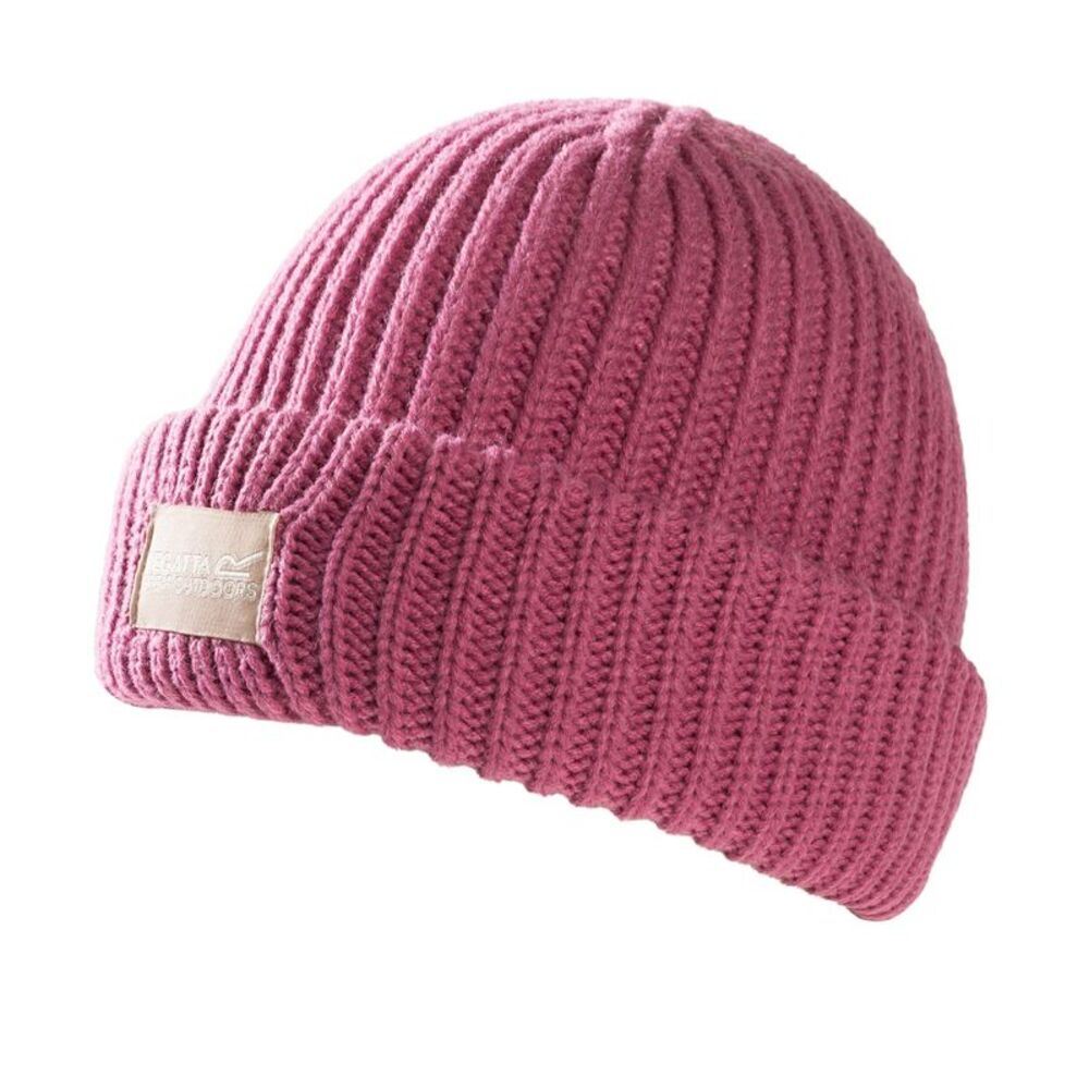 Regatta Childrens/Kids Connora Fisherman Logo Beanie / Violet